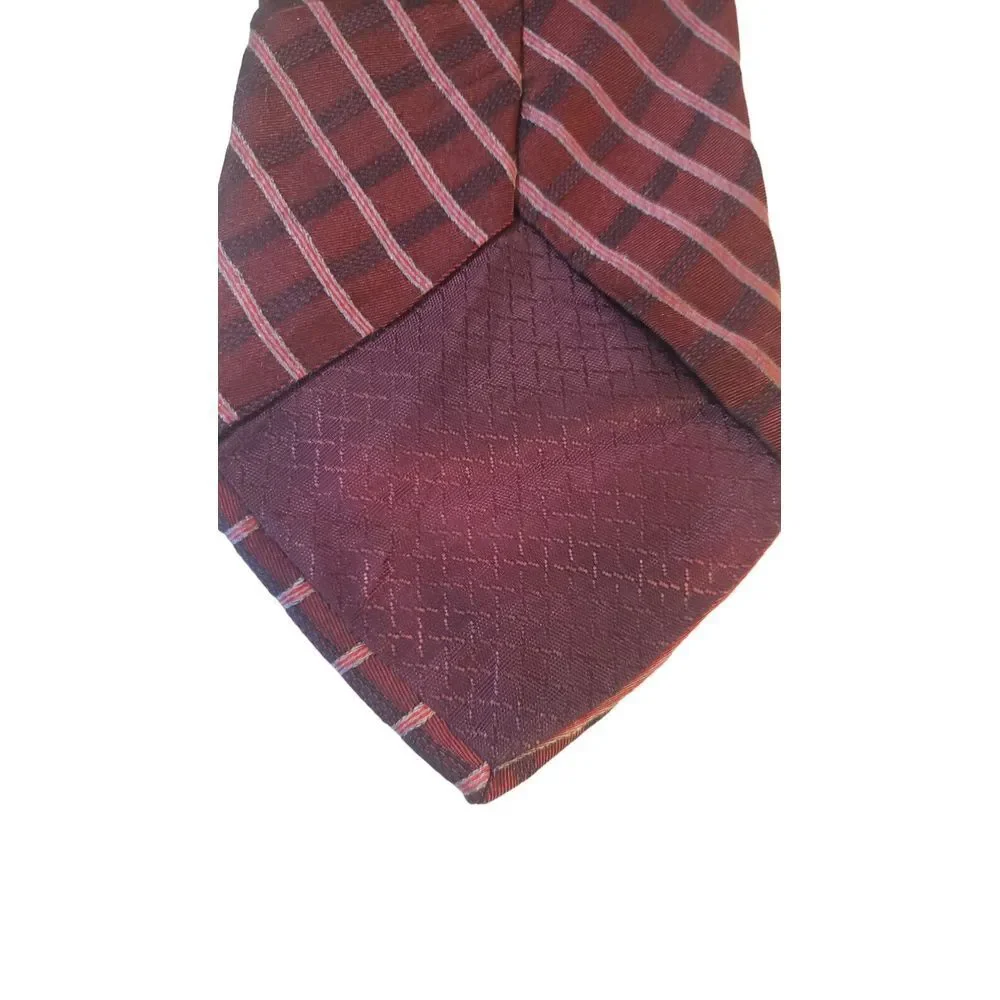 Jones New York Men's Silk Tie Pink Blue Diagonal Striped 59